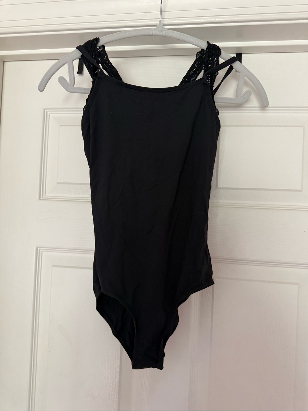 Capezio Black Strappy Lace Leotard